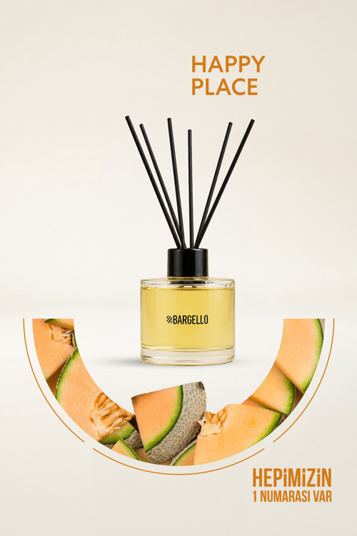 Bambu Çubuklu Kavun Happy Place Oda Kokusu 120 ml