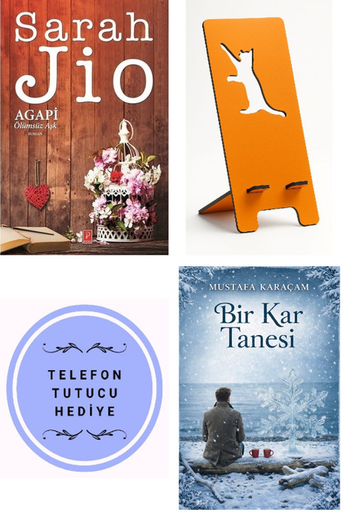 Agapi Ölümsüz Aşk - Sarah Jio + Telefon Tutucu + Bir Kar Tanesi