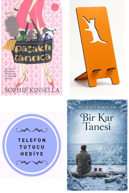 Pasaklı Tanrıça - Sophie Kinsella + Telefon Tutucu + Bir Kar Tanesi