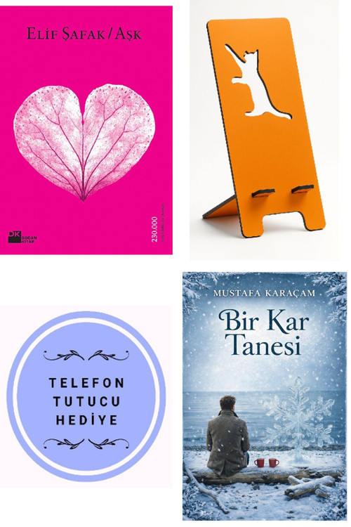 Aşk - Elif Şafak + Telefon Tutucu + Bir Kar Tanesi