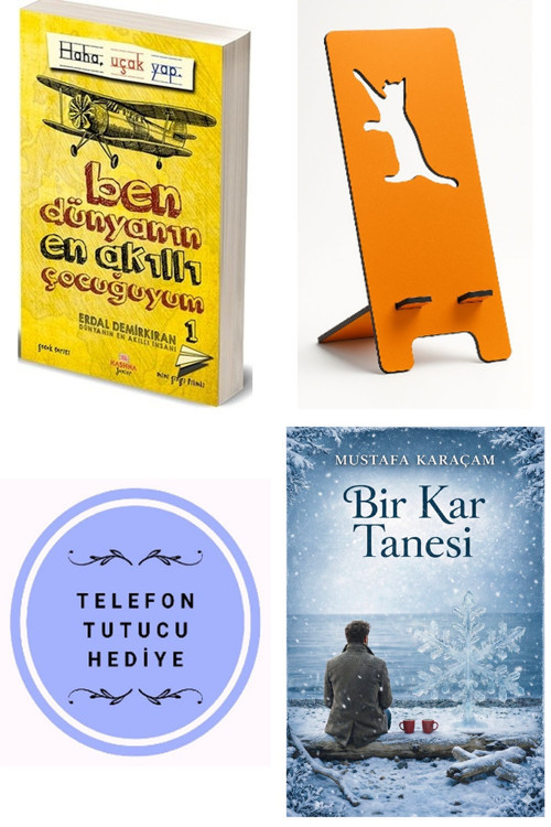 Ben Dünyanın En Akıllı Çocuğuyum 1 - Erdal Demirkıran + Telefon Tutucu + Bir Kar Tanesi