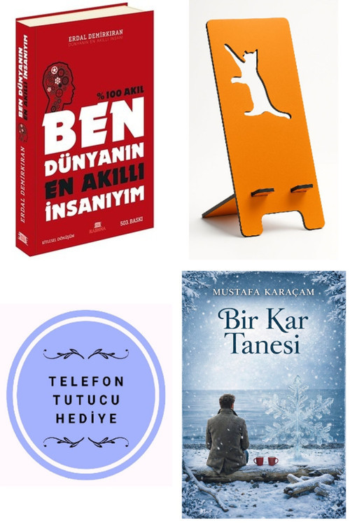 Ben Dünyanın En Akıllı İnsanıyım - Erdal Demirkıran + Telefon Tutucu + Bir Kar Tanesi