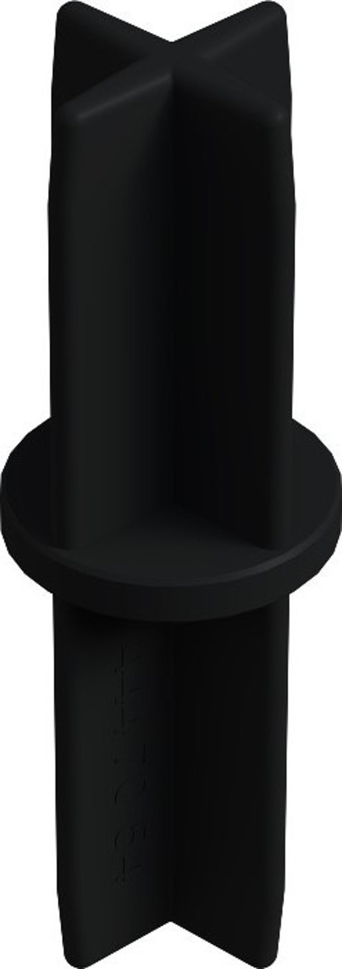 32 Mm Düz Boru Profil Ranza Ara Bağlantı Aparatı Siyah (1 Adet)