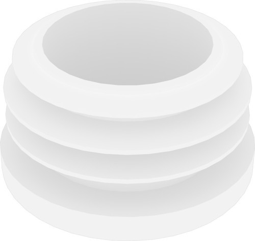 38 Mm Boru İçin Kademeli İçe Geçme Boru Tapası, Boru Kapak, Boru Tapa Beyaz (2 Adet)