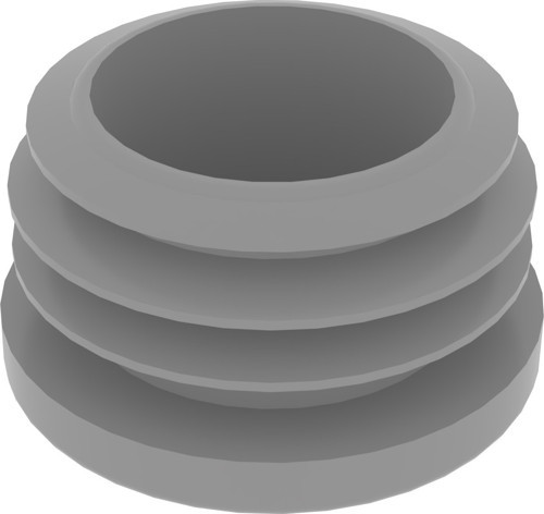 32 Mm Boru İçin Kademeli İçe Geçme Boru Tapası, Boru Kapak, Boru Tapa Ral7035 (1 Adet)