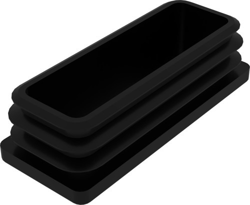 40x100 Mm Profil İçin Kademeli İçe Geçme Profil Tapası, Profil Kapak, Profil Tapa Siyah (1 Adet)