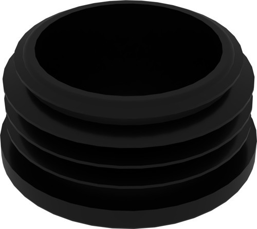 42 Mm Boru İçin Kademeli İçe Geçme Boru Tapası, Boru Kapak, Boru Tapa Siyah (1 Adet)