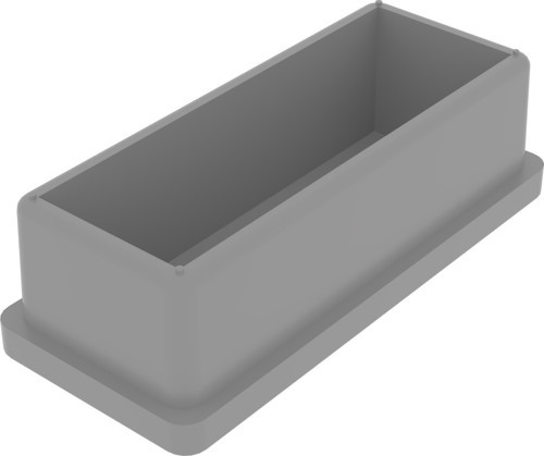 30x70 Mm Düz İç Profil Tapası Ral7035 (1 Adet)