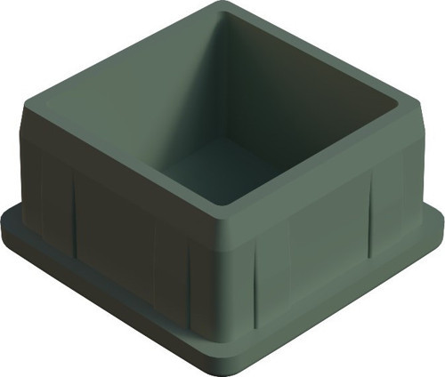 40x40 Mm Bombeli İç Profil Tapası 2 Mm Krem (1 Adet)