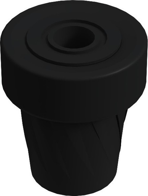 Baston Lastiği Kanedyen Koltuk Değneği Asa Lastiği 28 Mm Siyah (1 Adet)