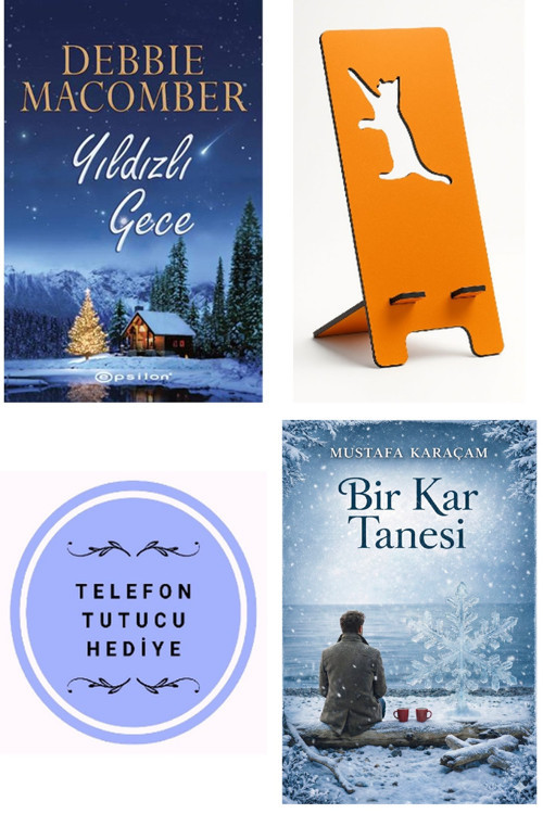 Yıldızlı Gece - Debbie Macomber + Telefon Tutucu + Bir Kar Tanesi
