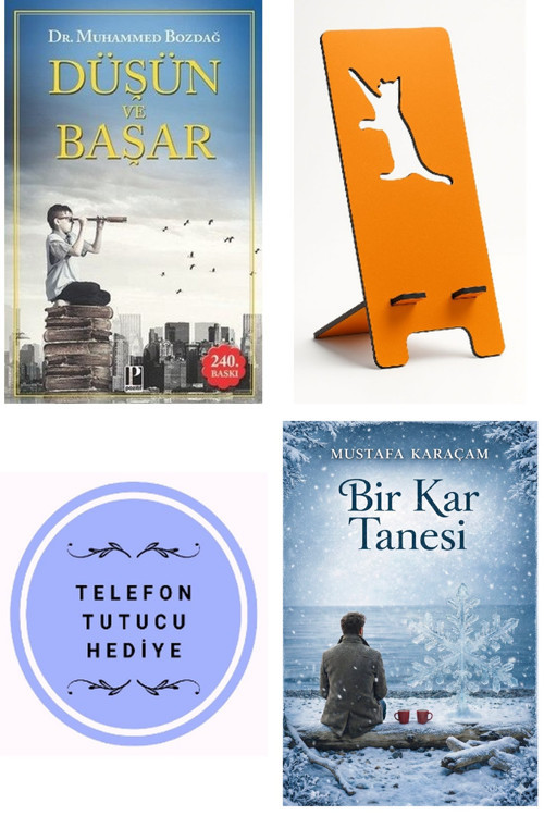 Düşün ve Başar - Muhammed Bozdağ + Telefon Tutucu + Bir Kar Tanesi