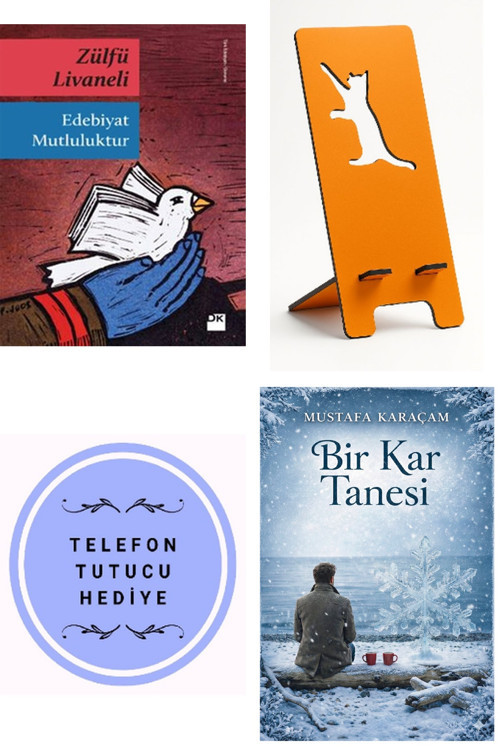 Edebiyat Mutluluktur - Zülfü Livaneli + Telefon Tutucu + Bir Kar Tanesi