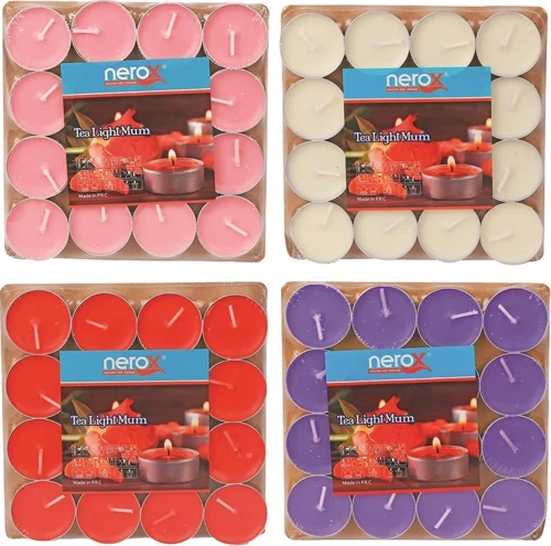 AKLLI85 16'li Renkli Tea Light Mum HMNGO87879
