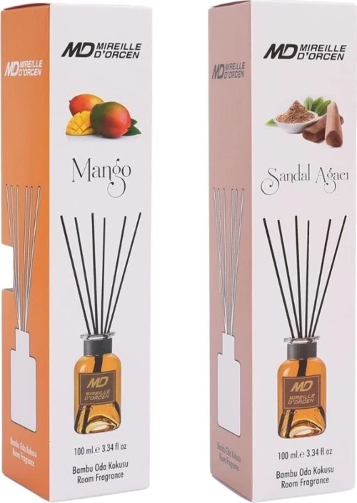 AKLLI85 100 ml Yuvarlak Şişe Bambu Oda Kokusu HMNGO87879