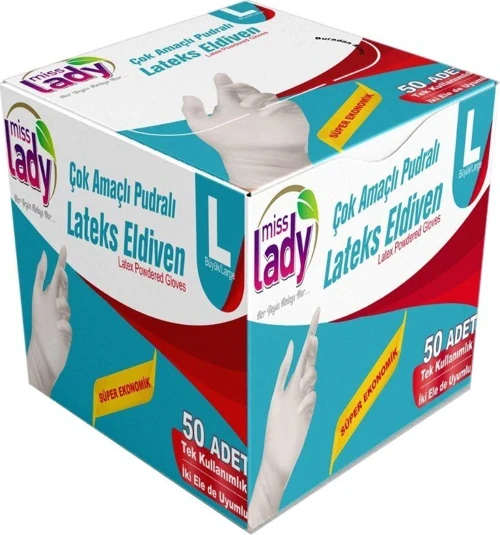 AKLLI85 Lateks Eldiven 50'li L HMNGO87879