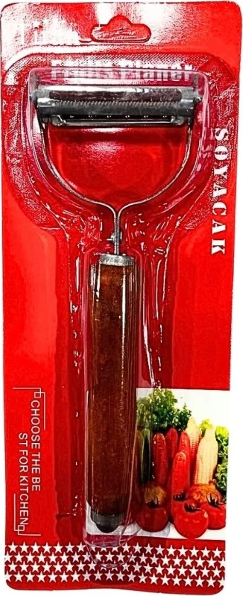 AKLLI85 Ahşap Saplı Çift Taraflı Soyacak HMNGO87879