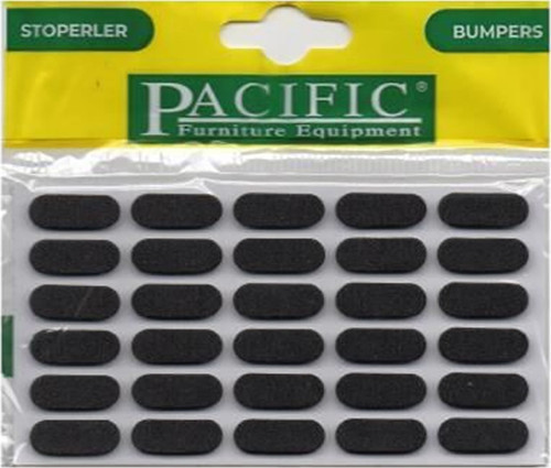 Pacific Yapışkanlı Eva Bazlı Kapı Stoperi Siyah (20 adet)