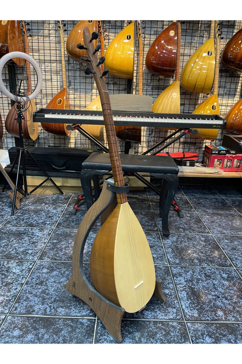 Dut Oyma Kısasap Bağlama 40 Cm. Kalın Kılıf , Yedek Takım Tel Hediyeli .