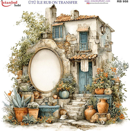 Ütü ile Rub On Transfer Kağıdı 30x30cm RB-958