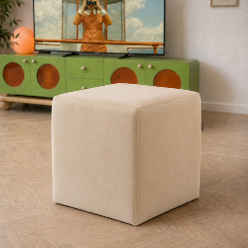 Çok Amaçlı Puf Qube Kadife 40x40x40