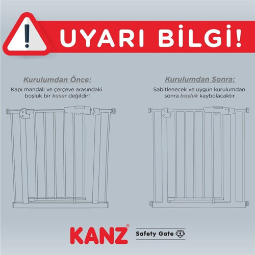Safety Gate Güvenlik Kapısı Krem