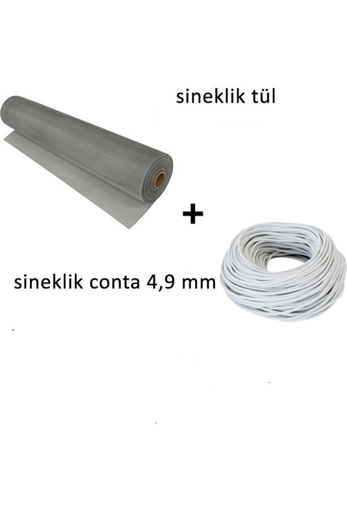 5 Mt Beyaz Sineklik Contası+ 100X120 Cm Sineklik Tülü