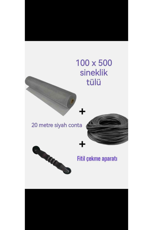 100X500 Fiberclass Tül 20 Metre Sıkıştırma Fitili 5 Mm Ve Fitil Çekme Aparati