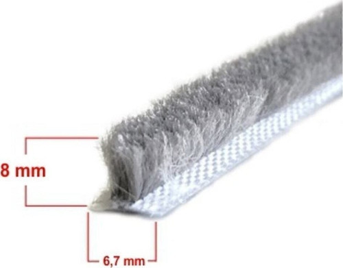 Alüminyum Pvc Kapı Pencere Cam Balkon Kıl Fitili En 6,7 - Kıl Uzunluğu 8 Mm 2 Yıl Sol Kapı Alüminyum