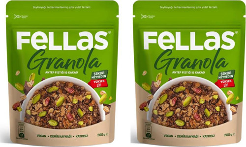 Granola Antep Fıstığı & Kakao 200gr x2