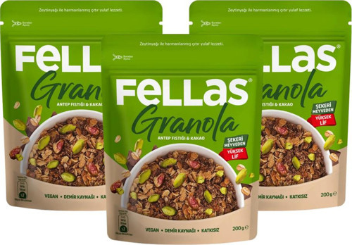 Granola Antep Fıstığı & Kakao 200gr x3