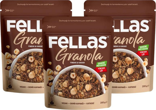 Granola Fındık & Kakao 200gr x3