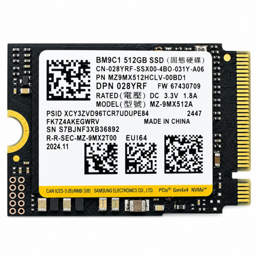 BM9C1 512GB M.2 2230 NVMe PCIe Gen4x4 SSD MZ9MX512HCLV-00BD1 – Sıfır Kutusuz