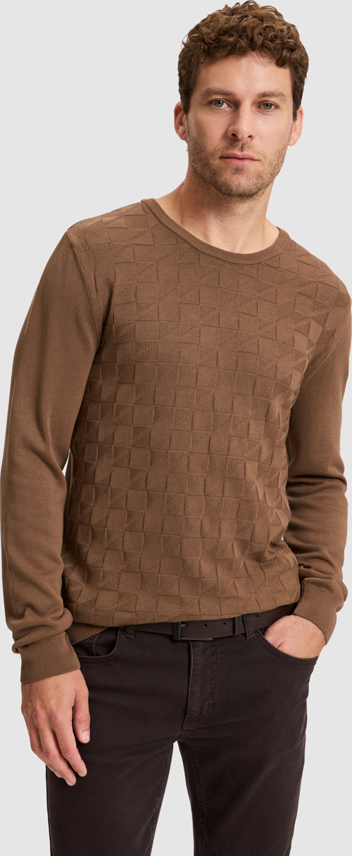 Erkek Koyu Kahverengi Basic Kazak50307928-VR084
