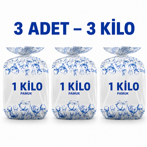 Karvel Medikal Hidrofil Rulo Pamuk 1 Kg 3 Adet Toplam 3 Kilo Yumuşak ve Emici Pamuk