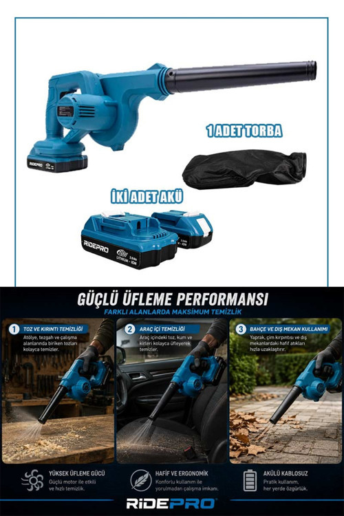 HAVA ÜFLEME MAKİNESİ 21W 2 AH