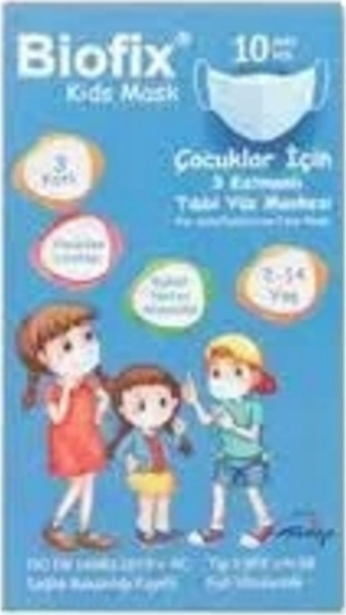 3 Katlı Çocuk Maske (10 lu)