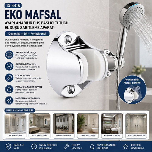 Tudor TDR-319 Duş Askısı Krom İthal - 20'li Paket