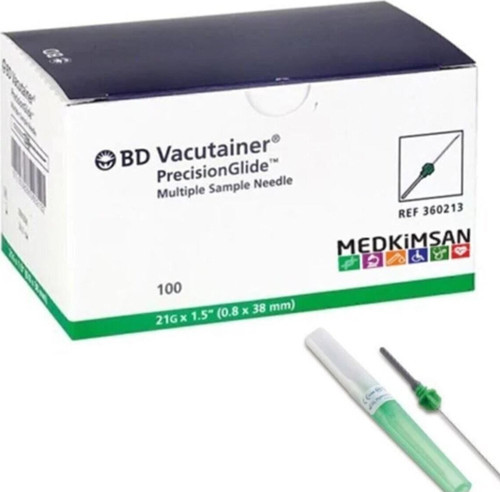 Bd 360223 Vacutainer Kan Alma Iğnesi 21g Yeşil 100 Adet