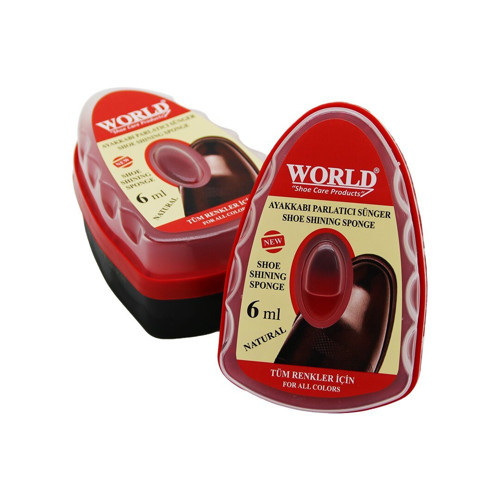 World Ayakkabı Parlatıcı Sünger 6ml Hazneli - 6'li Paket
