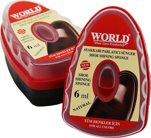 World Ayakkabı Parlatıcı Sünger 6ml Hazneli - 6'li Paket