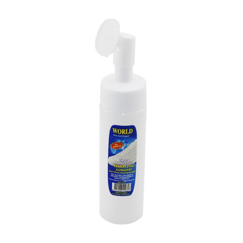 World Spor Ayakkabı Temizleme 200ml Köpük Pompalı Silikon Fırça Başlıklı - 12'li Paket