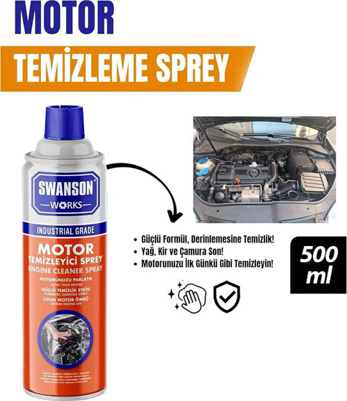 Work SW-109 Motor Temizleme Sprey 500 ml - 24'li Paket
