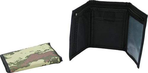 Mkm ASK-101 Asker Cüzdan 1.SERİ 02-90-07 Cırtlı Sade Kamuflaj Desen - 12'li Paket