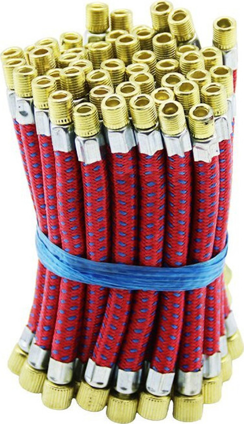 İ18-033 Pompa Hortumu 10cm Bisiklet İp Örgülü Kalın Ağız Top - 50'li Paket