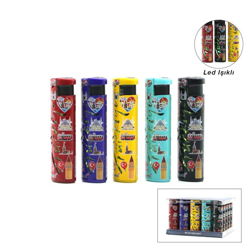 SM-184P Pürmüz Çakmak Işıklı Rüzgar Türkiye D - 25'li Paket