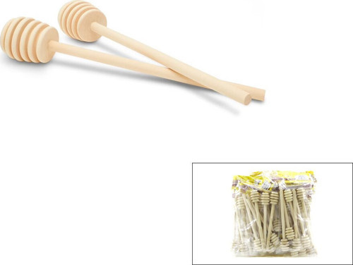 İ22-341 Bal Kaşık Ahşap ve Bambu 16cm 6 Adet - 10'li Paket