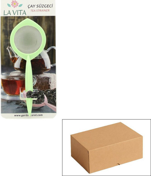 Lavıta Plastik Renkli Sap Çay Süzgeç - 24'li Paket