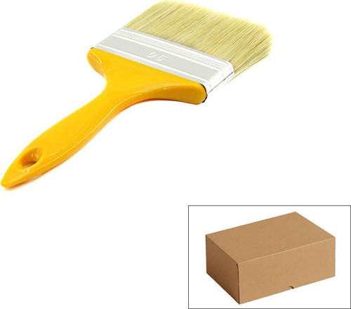 Günsan Boya Fırçası 90mm NO-4 001 540 Standart Kestirme Sarı Saplı - 12'li Paket