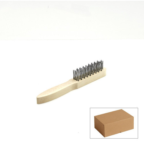 Günsan Metal Fırça NO-4 008 240 Ahşap Saplı Tel - 12'li Paket
